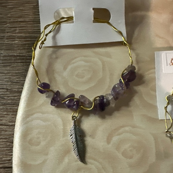 Gemstone Wire Bracelets Lorena Espinoza Design /New - Picture 4 of 4